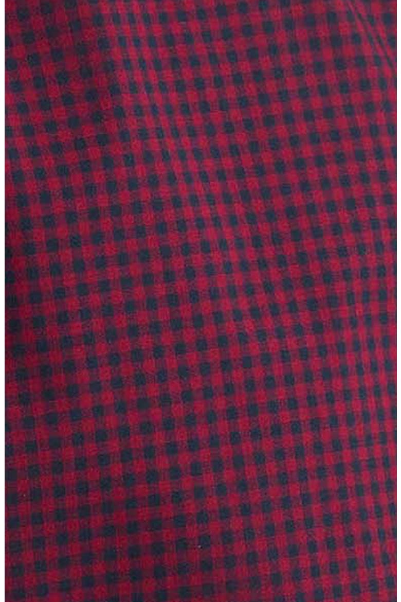 Harbourwall Tailored Gingham Button-Down Shirt, Alternate, color, RED