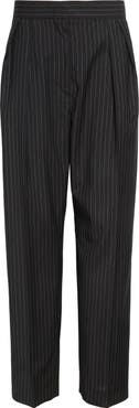 パンツ Max Mara Sesamo Pinstriped Black Virgin Wool Pants Max Mara Sesamo Pinstripe Wool Straight Leg Pants | Nordstrom