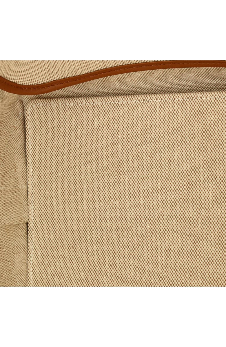 Pre-Owned Hermes Sac Steeple Tote Printed Toile with Leather 25, Alternate, color, Gold