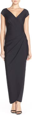 Alex Evenings Contour Collection Embellished Jersey Column Formal Gown