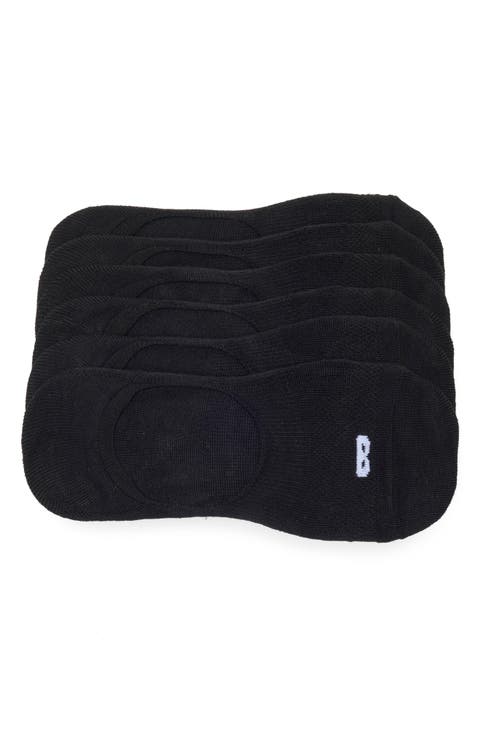 4-Way Perforated 6-Pack No-Show Socks