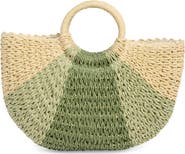 ALESSIA BIANCHI East/West Straw Tote