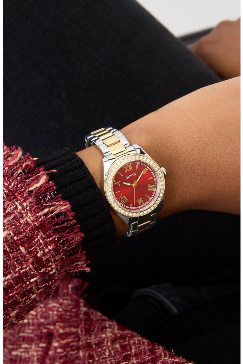 Mini Luna Two-Tone Bracelet Watch, 30mm, Alternate, color, 2-TONE
