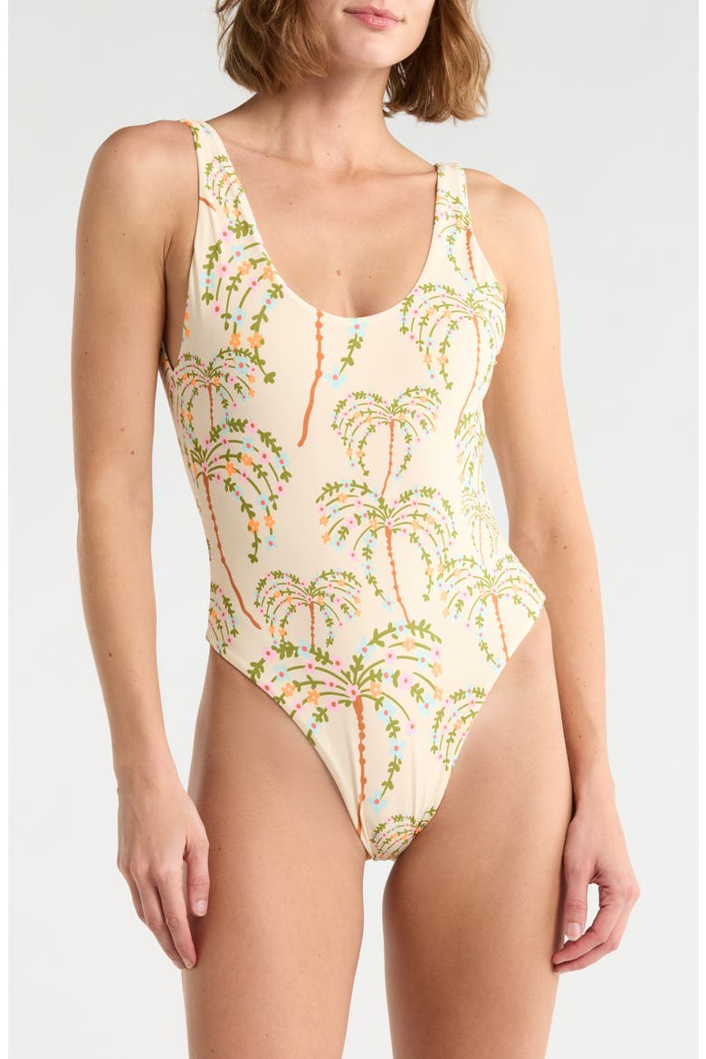Claire One Piece Swimsuit, Main, color, BEIGE