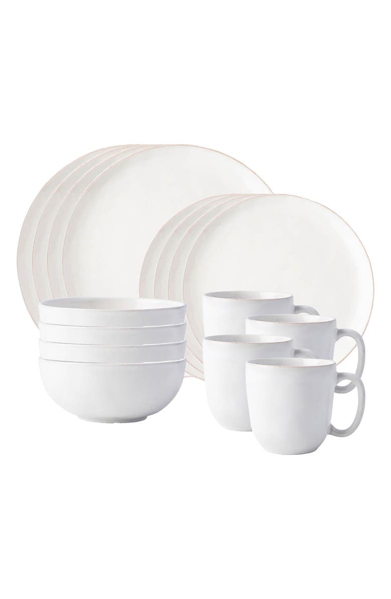 Juliska Puro Coupe 16-Piece Place Setting, Main, color, Whitewash