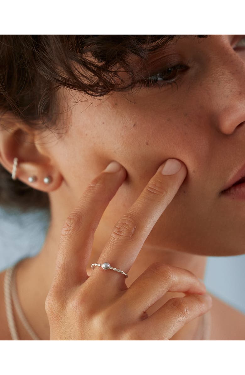 Monica Vinader Cultured Pearl Stud Earrings, Alternate, color, 