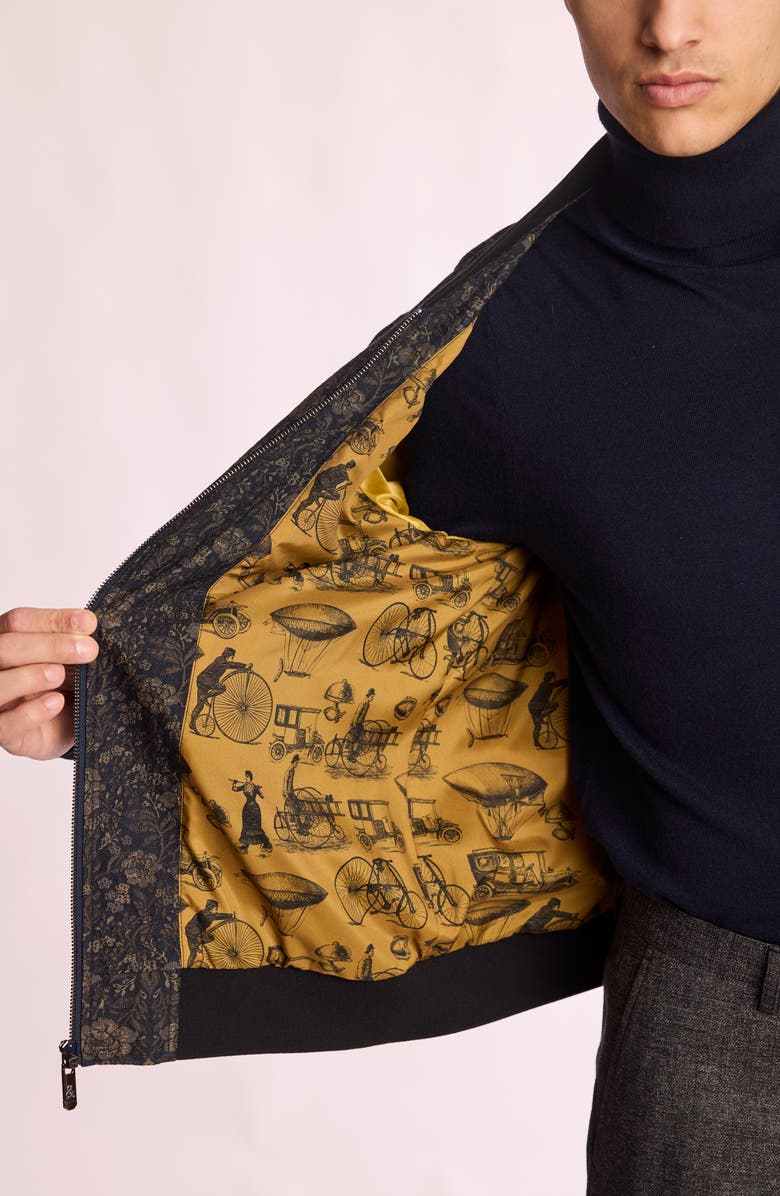 PAISLEY & GRAY Hyde Bomber Jacket, Alternate, color, Blue Multi