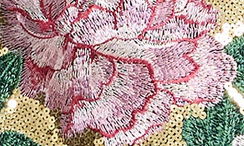 Dress The Population Scottie Sequin Floral Embroidered Minidress In Multi