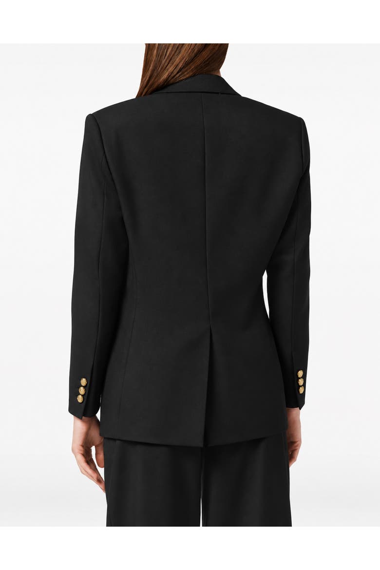 Satin Marine Fit Blazer Women, Alternate, color, black