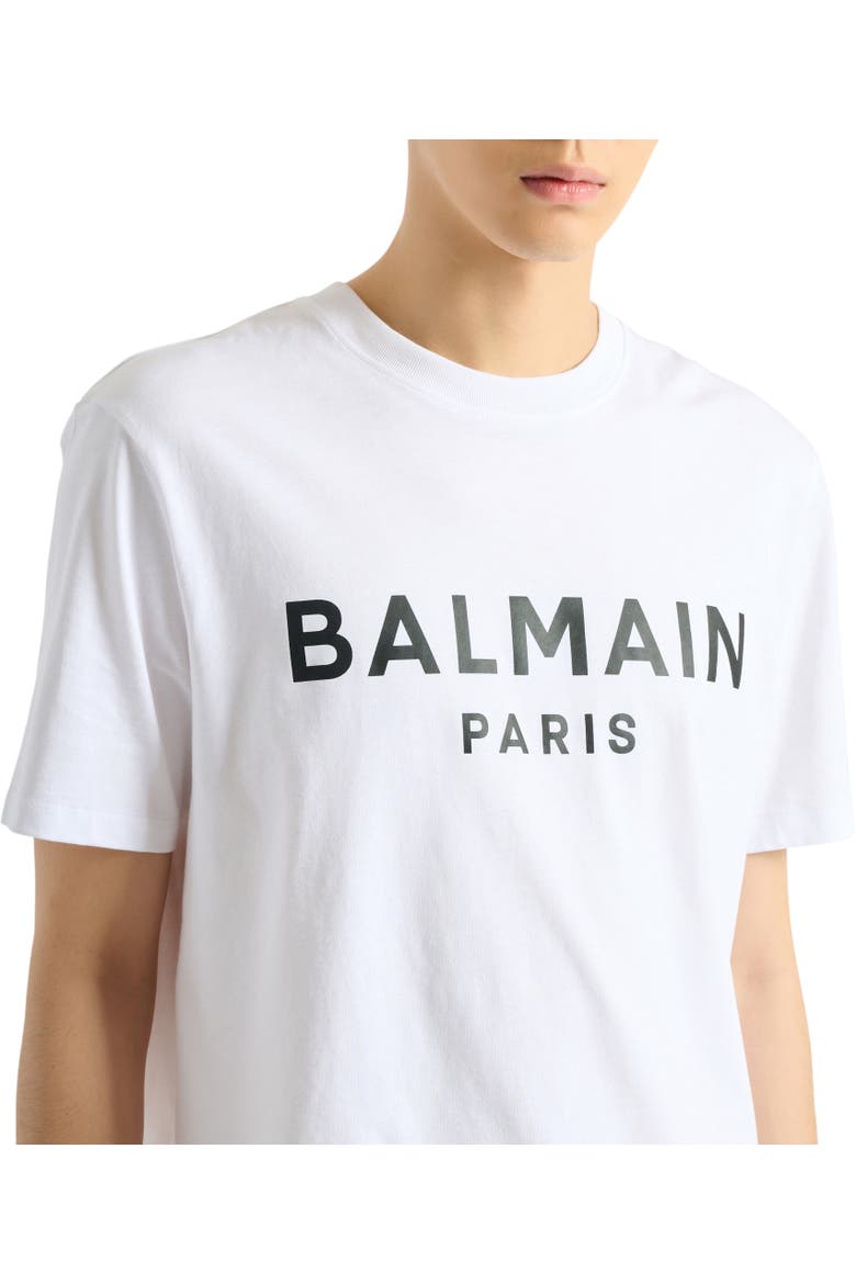 Printed cotton T-shirt, Alternate, color, white