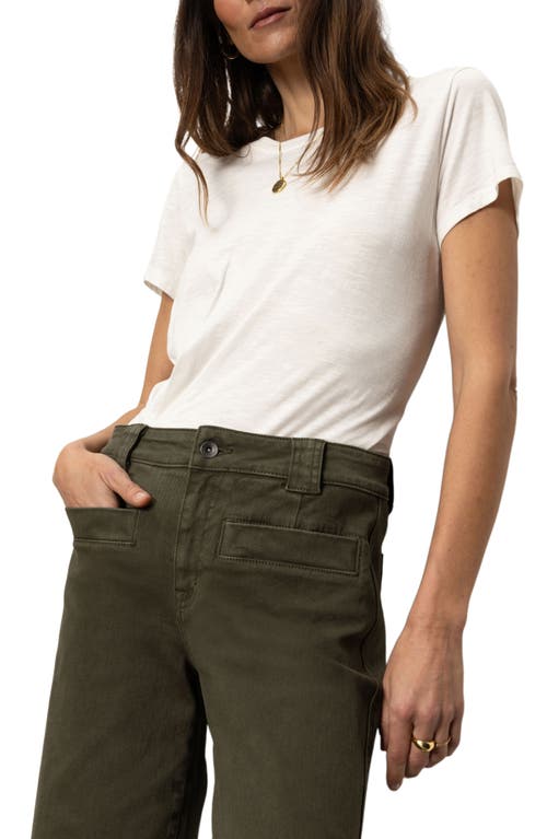 Sanctuary Voyage High Waist Crop Straight Leg Jeans In Kalamata