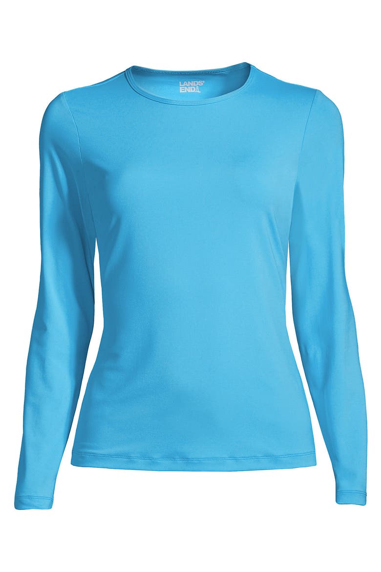 Long Sleeve Relaxed UPF 50 Rash Guard, Alternate, color, Turquoise