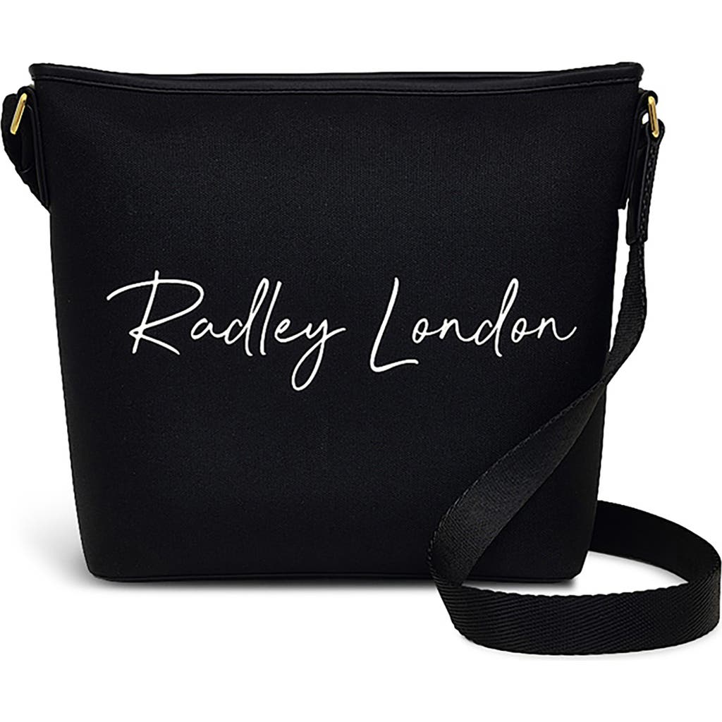 Radley London Addison Gardens Signature Responsible Small Recycled Polyester Crossbody Bag In Black