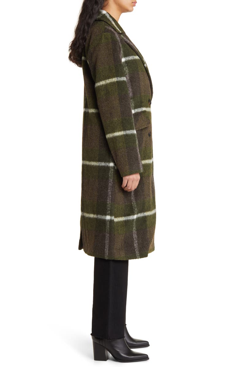 BCBGMAXAZRIA Double Breasted Coat, Alternate, color, 