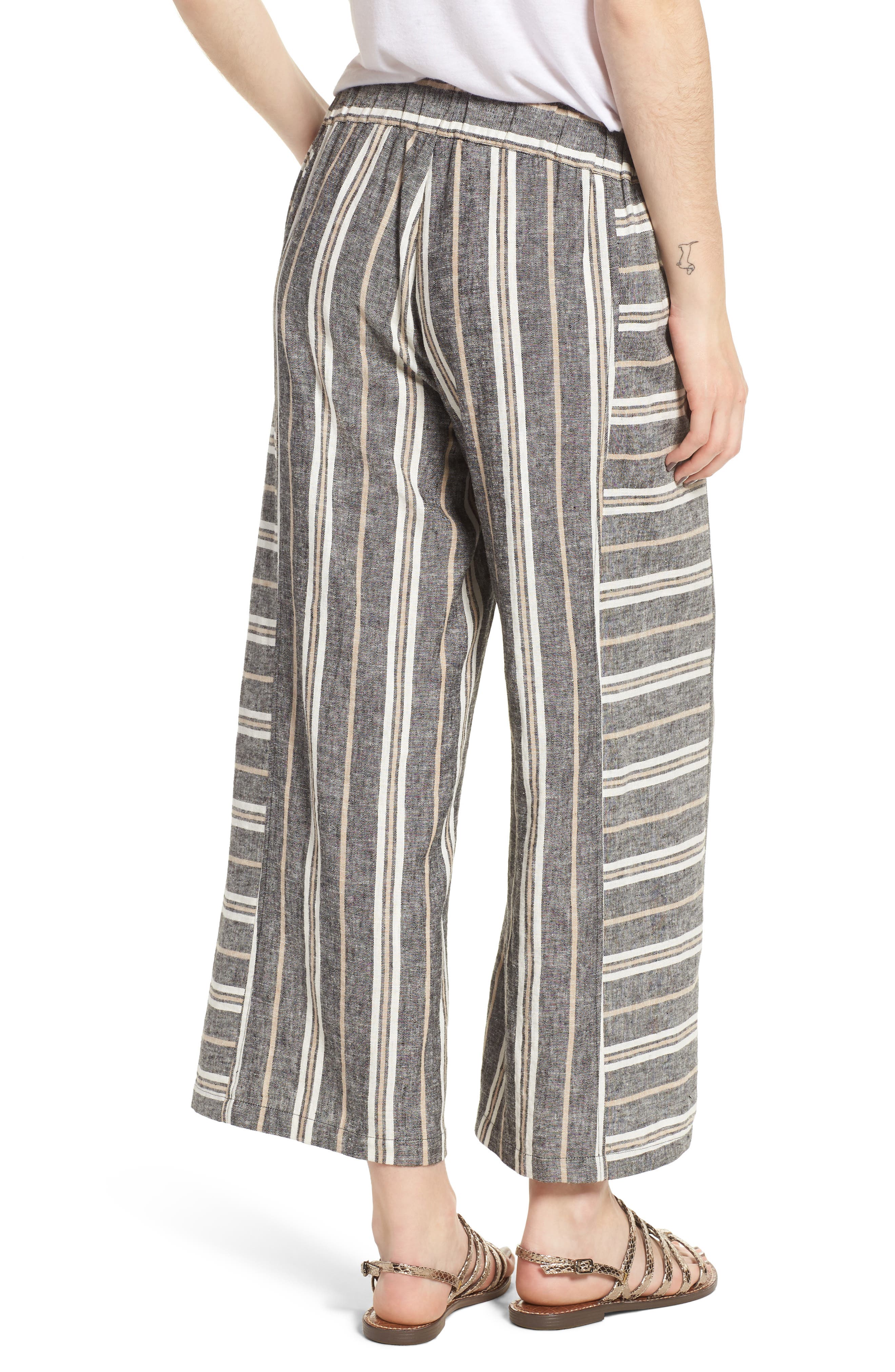 Stripe Linen Blend Pants - image 2
