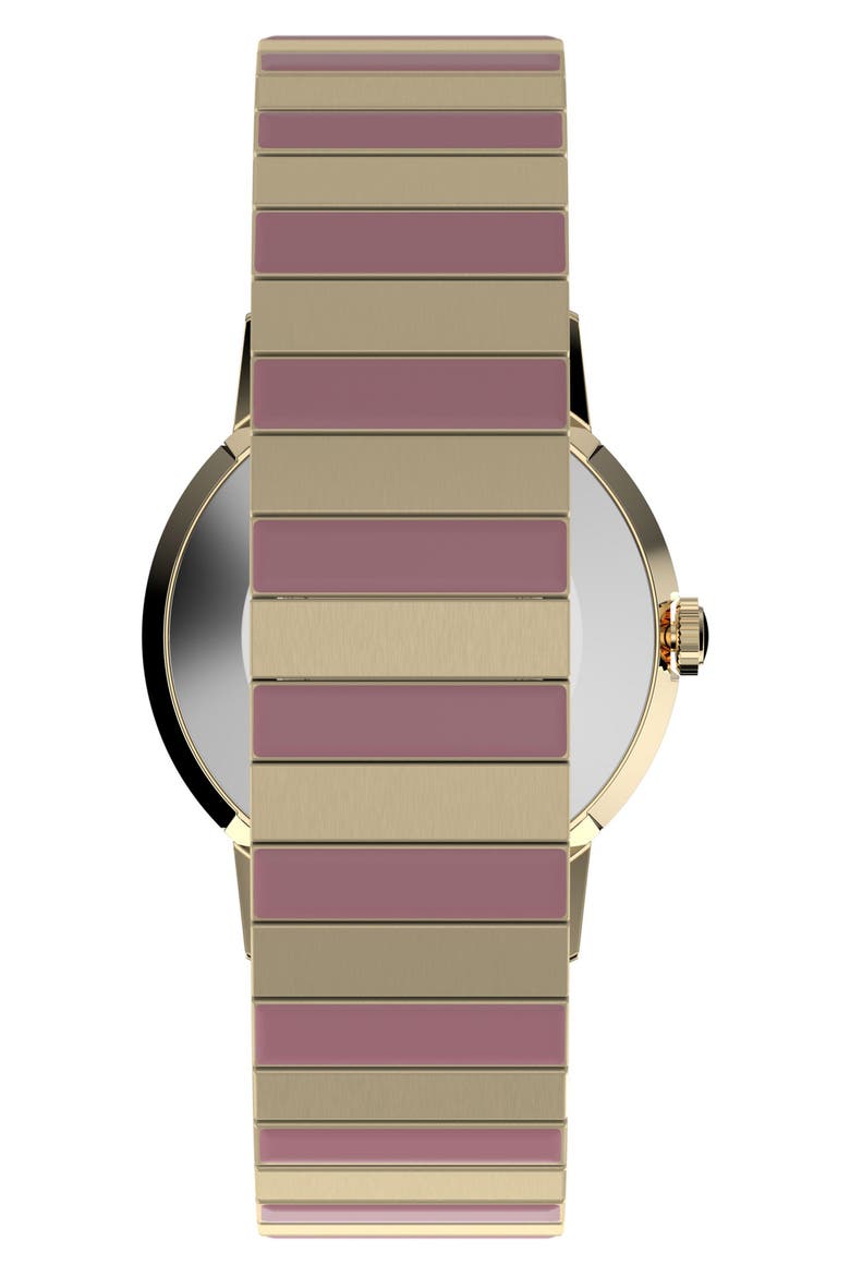 Marlin® Hand Wound Expansion Strap Watch, 34mm, Alternate, color, PINK/ GOLD