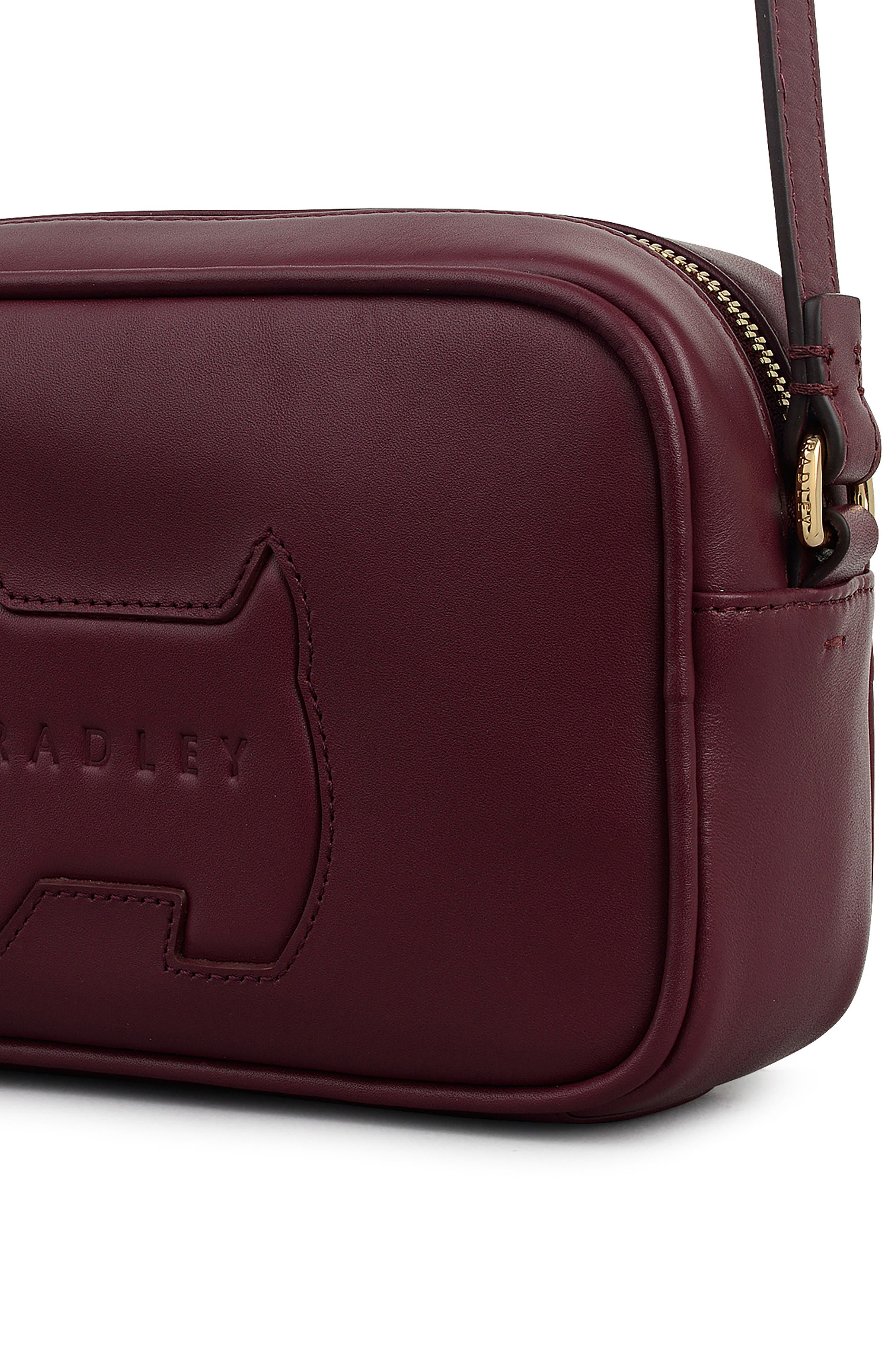 Radley Small Hadley Lane Crossbody Bag, Alternate, color, Dark Cherry