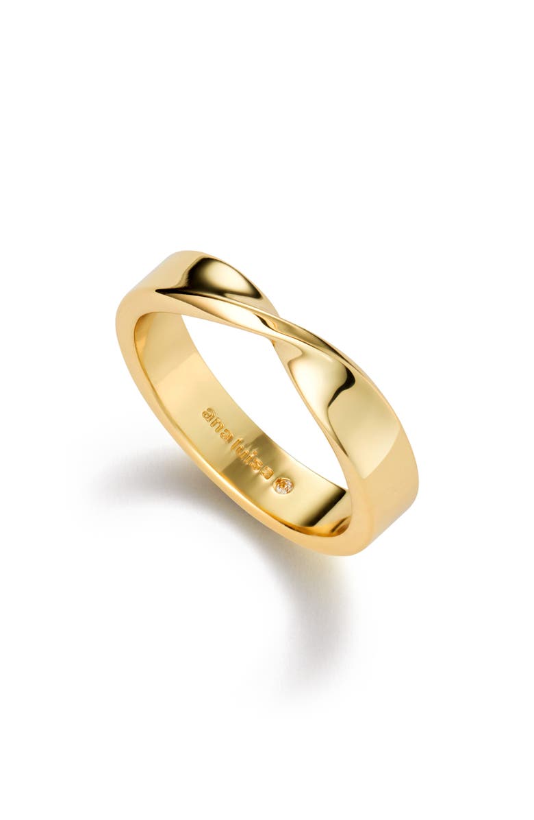 Ana Luisa Eliora Twisted Band Ring, Main, color, Gold