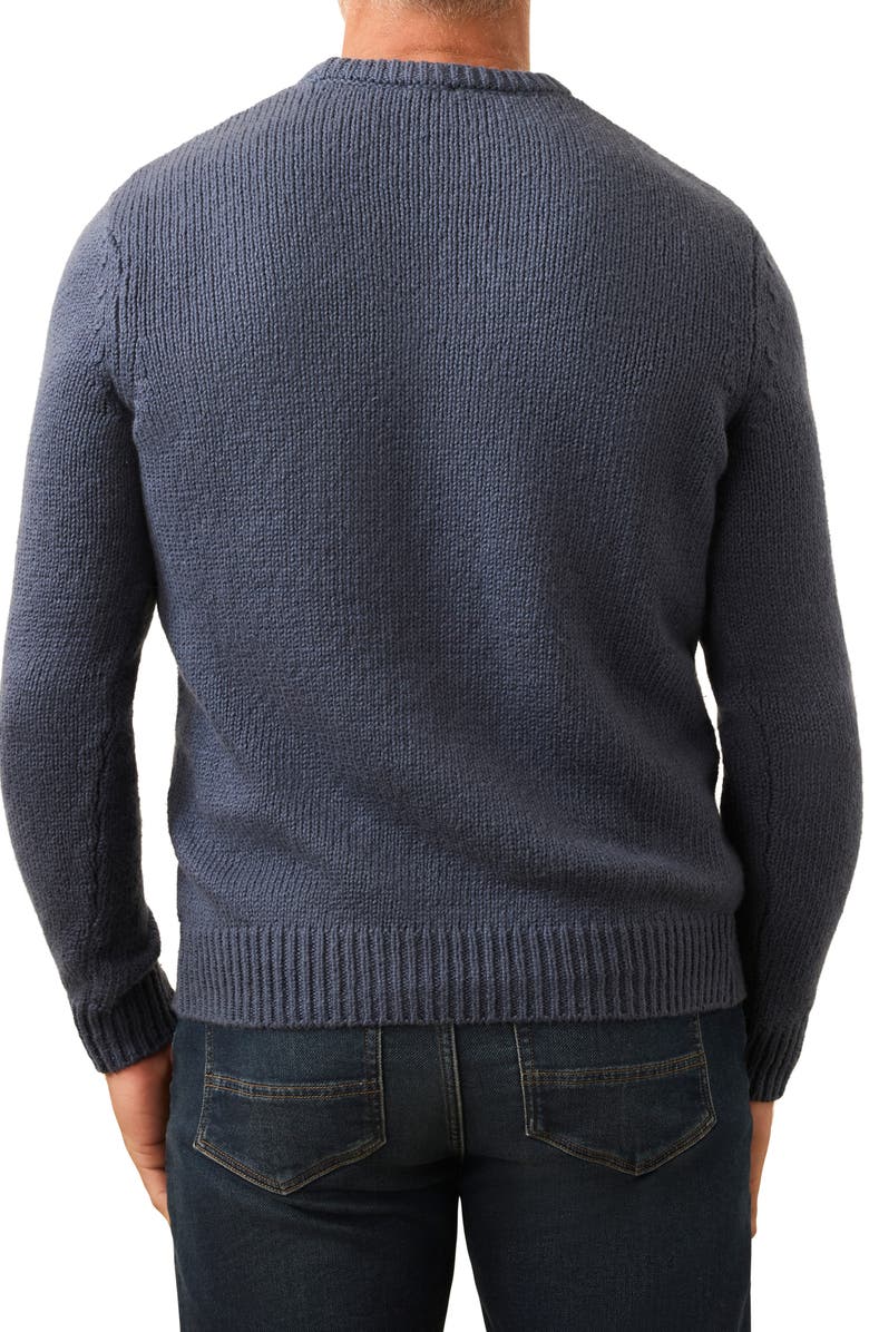 Faherty Heirloom Stripe Organic Cotton Crewneck Sweater, Alternate, color, Navy Lake Torch Stripe