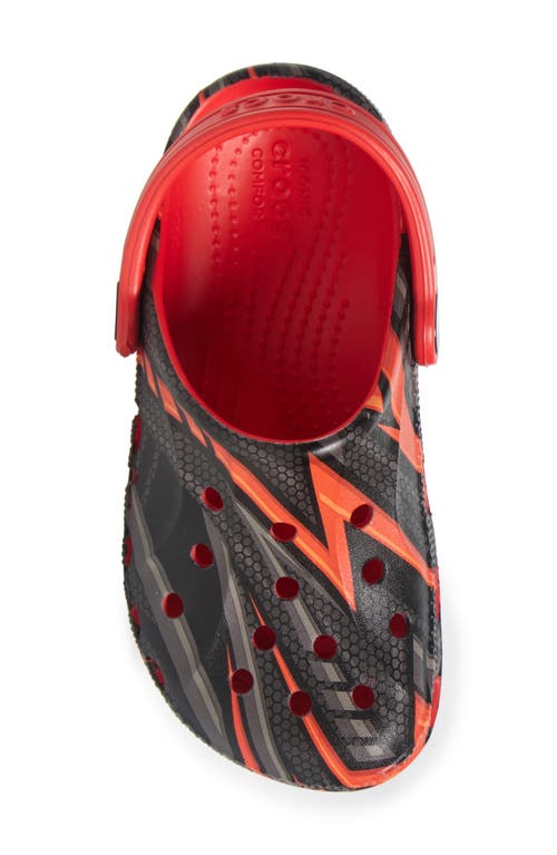 Crocs Kids' Baya Print Clog In Flame