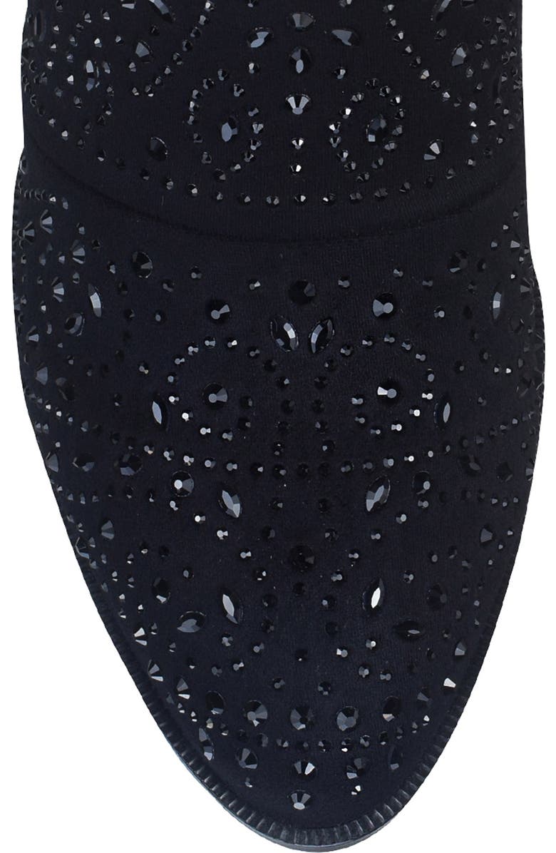 Impo Jackie Rhinestone Block Heel Bootie, Alternate, color,