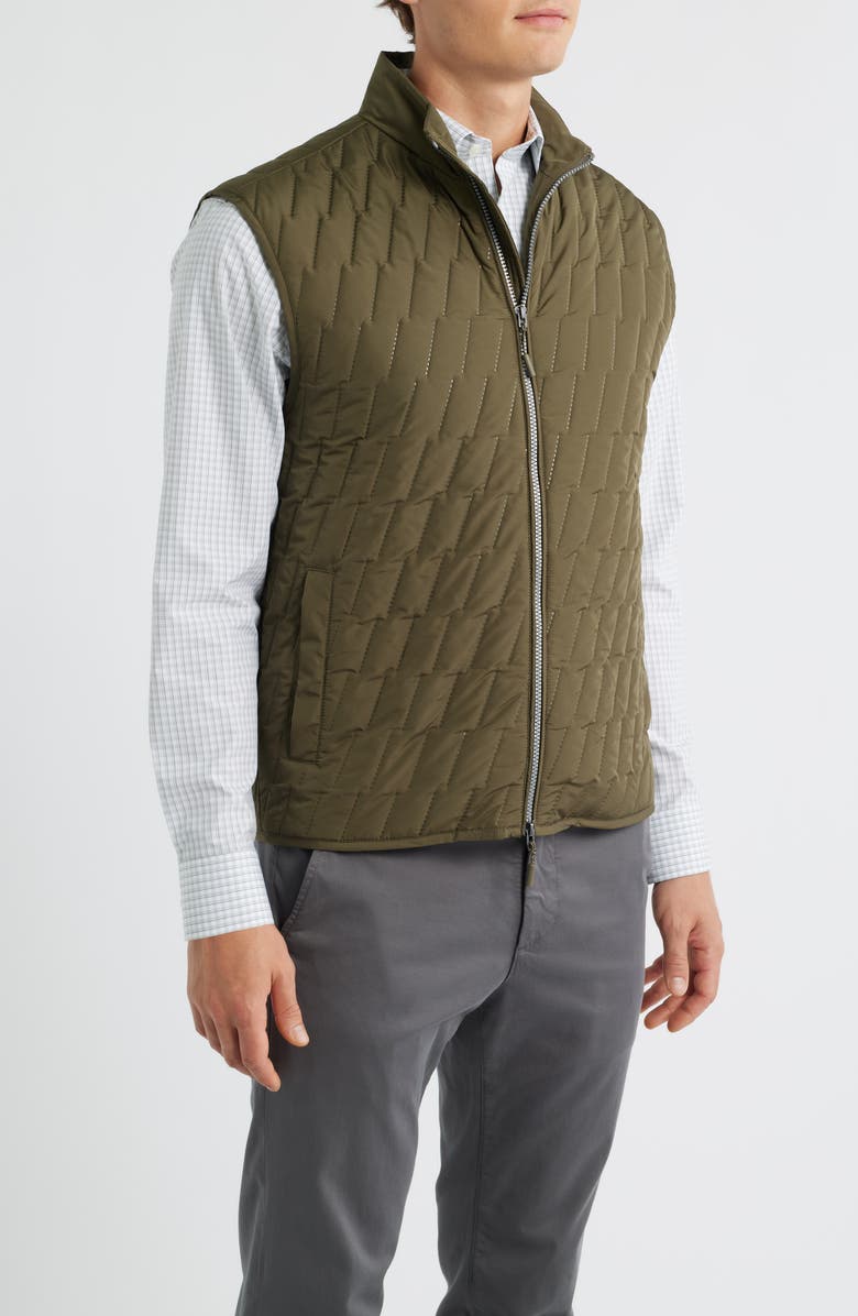 johnnie-O Belfry Quilted Vest, Alternate, color, Mangrove