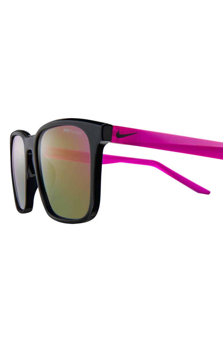Nike Rave 57mm Polarized Square Sunglasses, Alternate, color,