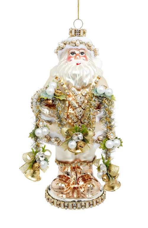 Mark Roberts Jeweled Santa Ornament In Multi