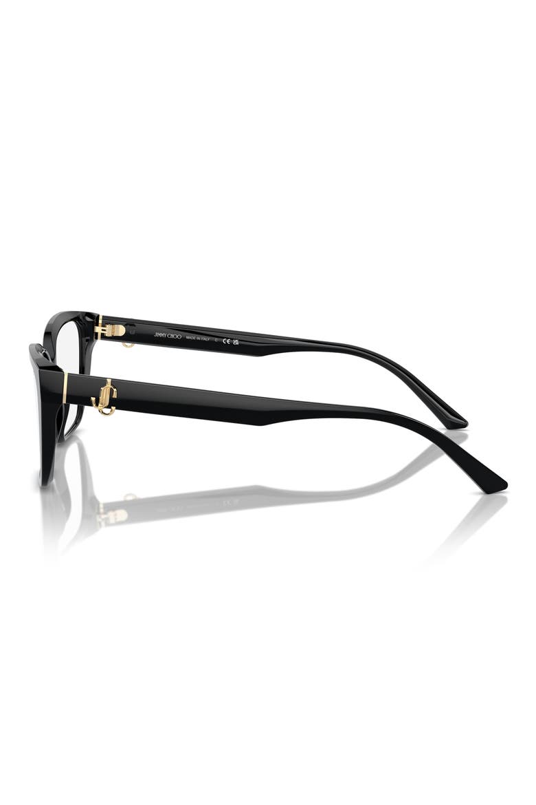 55mm Cat Eye Optical Glasses, Alternate, color, BLACK / DEMO LENS