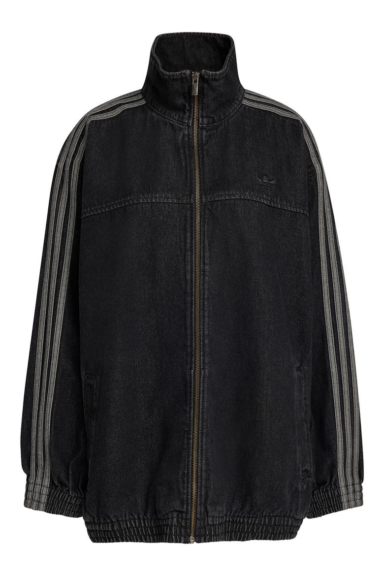 Firebird Denim Track Jacket, Alternate, color, TRUE BLACK DENIM