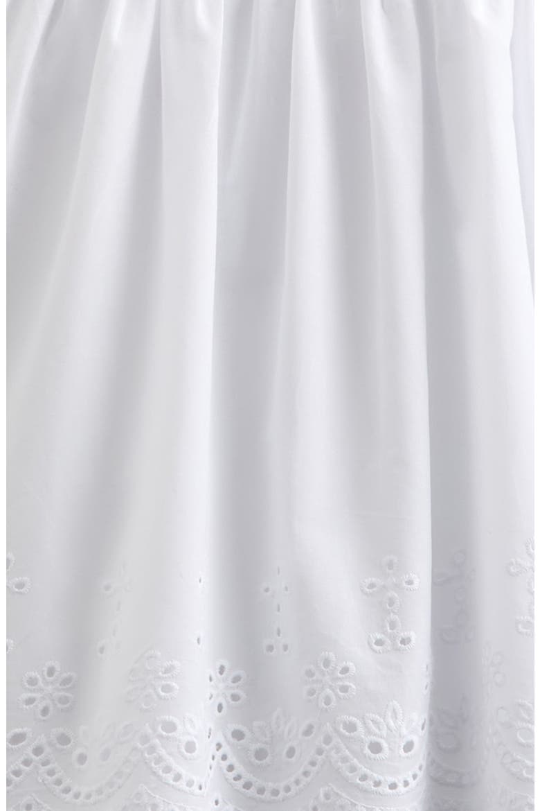 Kids' Eyelet Midi Dress, Alternate, color, WHITE