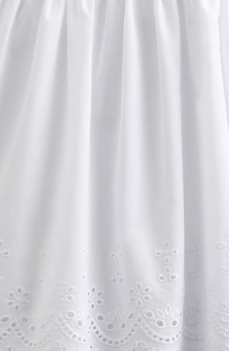 Nordstrom Kids' Eyelet Midi Dress, Alternate, color, White