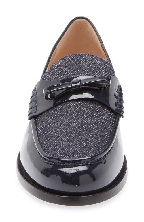 Stuart Weitzman Lottie Bow Loafer In Blue