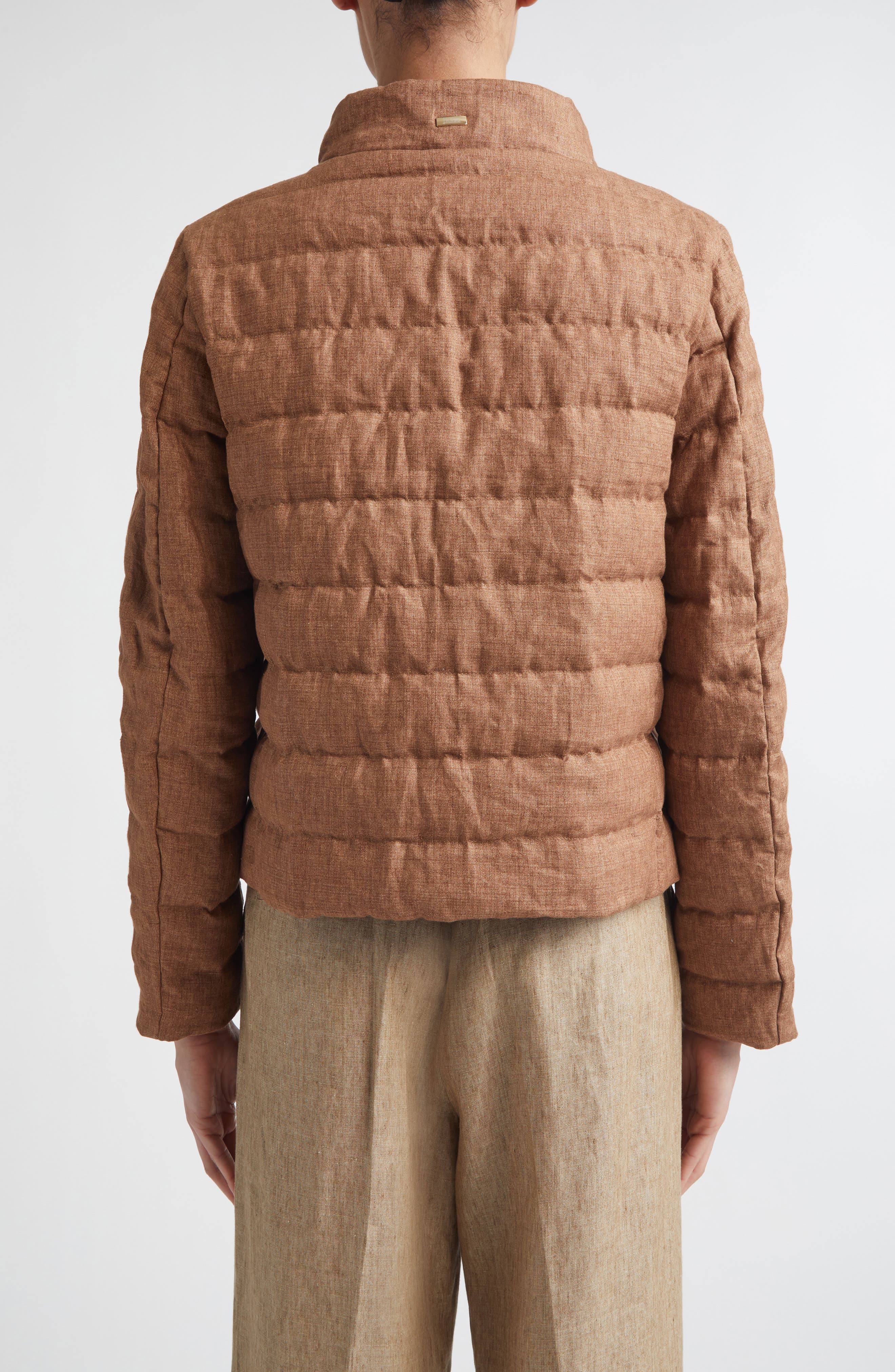New Linen Quilted Down Jacket - image 2