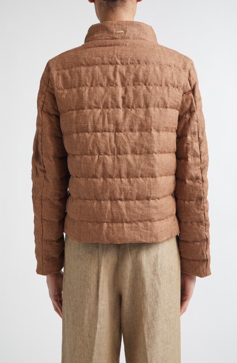 Herno New Linen Quilted Down Jacket, Alternate, color, 2240 Tobacco