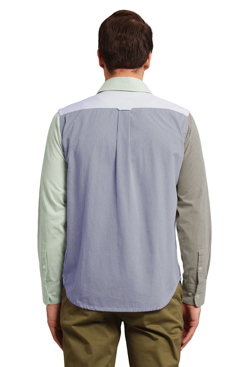 Men's Button Up Shirt, Alternate, color, MULTICOLOR STRIPE