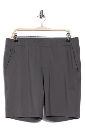 Z By Zella Commuter Knit 9" Shorts In Grey Tornado