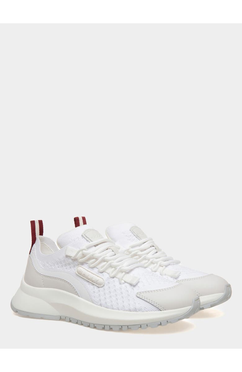 Bally Outline Sneaker in Knitted Fabric, Alternate, color, White