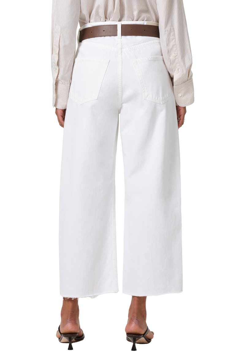 Ayla Raw Hem Crop Wide Leg Jeans, Alternate, color, HARLOW
