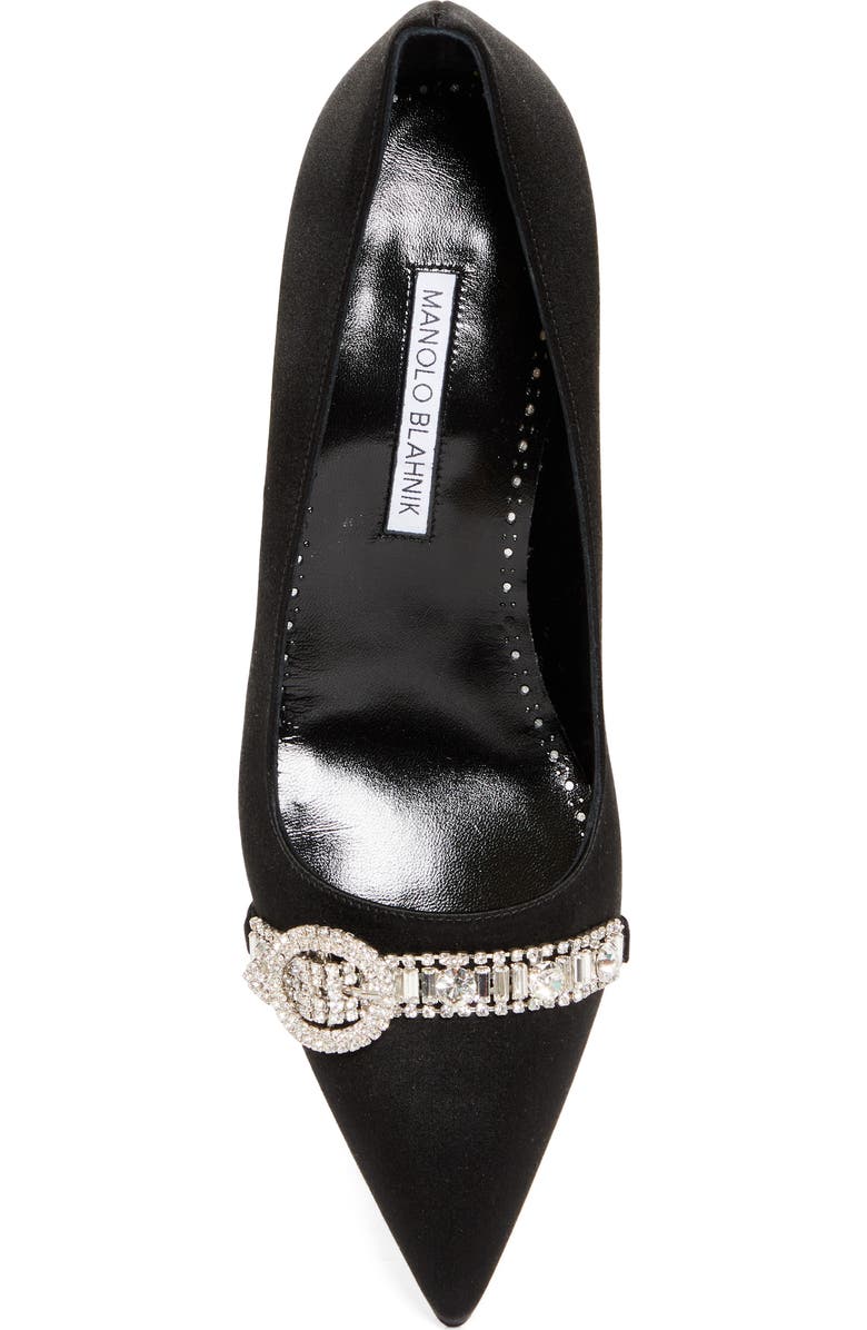 Manolo Blahnik Asapump Crystal Strap Pointed Toe Pump, Alternate, color,