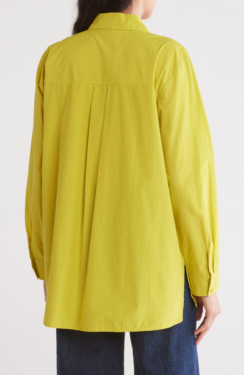 Oversize Organic Cotton Button-Up Shirt