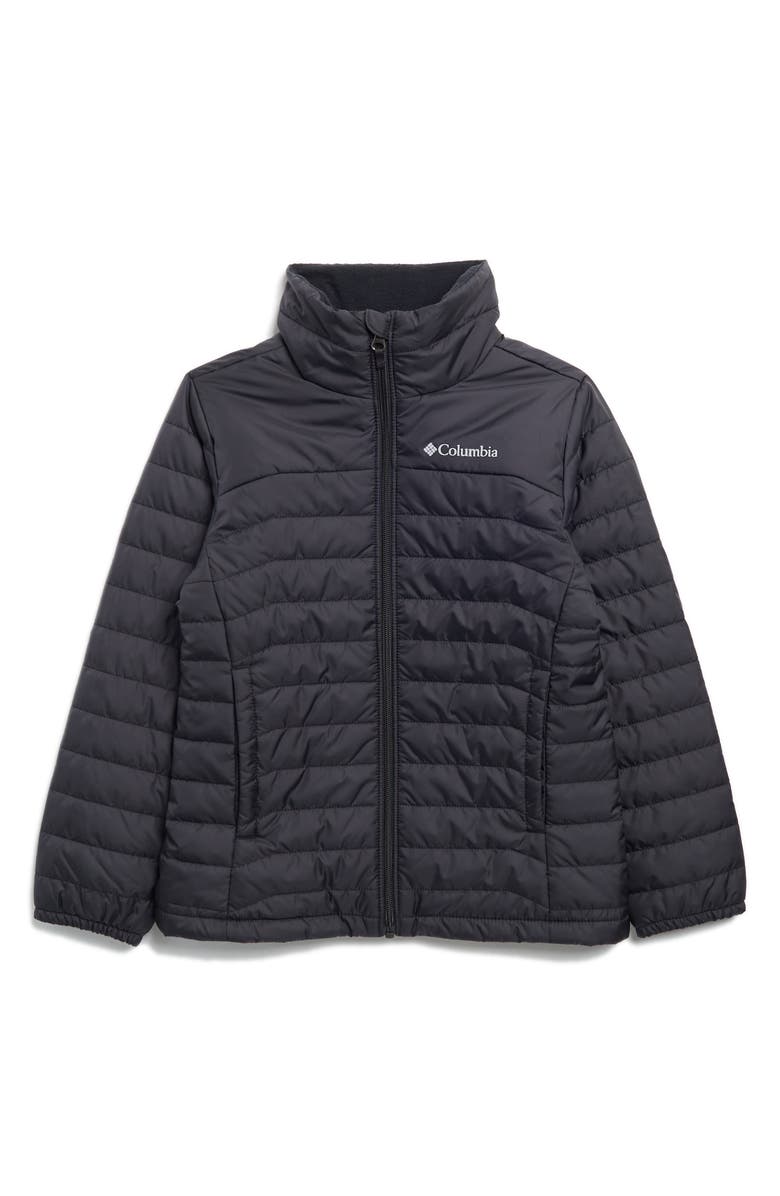 Columbia Kids' Jade Fleece Lined Puffer Jacket, Main, color, Black