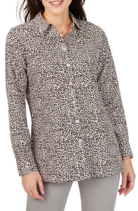 Journey Leopard Luxe Button-Up Shirt