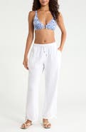 Lauren Ralph Lauren Ankle Tie Double Gauze Cover-Up Pants