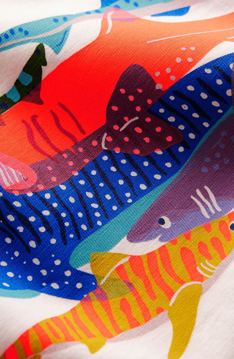 Mini Boden Kids' Riso Shark Graphic T-Shirt, Alternate, color, 