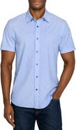 CONSTRUCT Slim Fit Crustaceans Woven Short Sleeve Basic Shirt