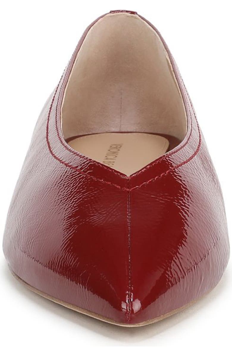 Veronica Beard Bancroft Pointed Toe Flat, Alternate, color, Oxblood Red-Dm