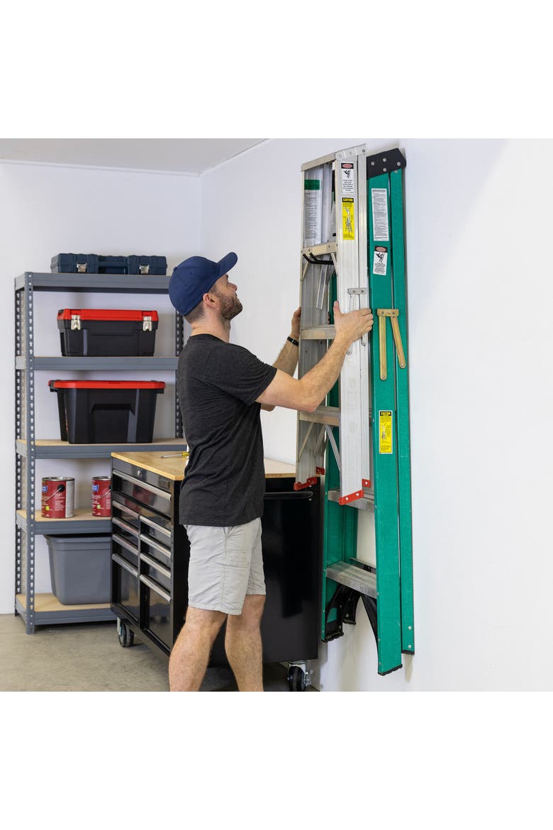 Ivor Ladder Storage Wall Hook | Holds 50 lbs, Alternate, color, Black