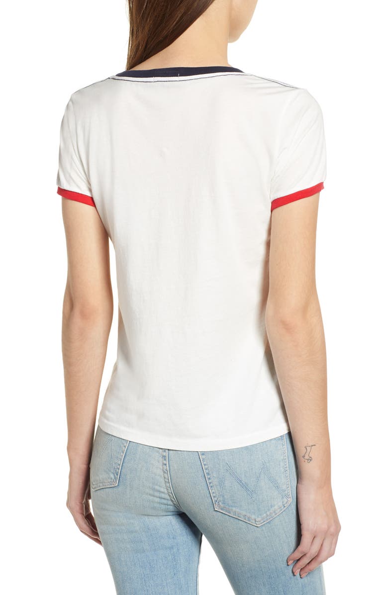 MOTHER Itty Bitty Goodie Goodie Ringer Tee, Alternate, color, 