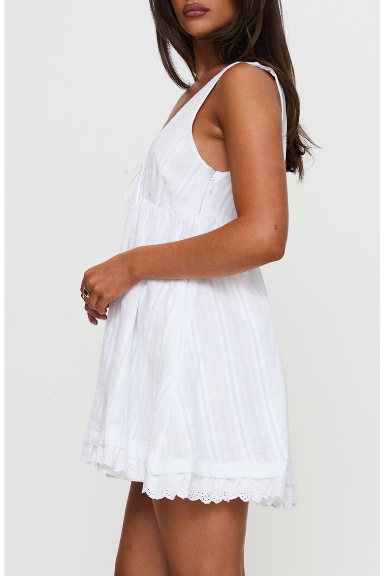 Nelty Cotton Mini Sundress, Alternate, color, WHITE